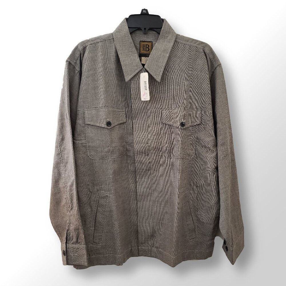Bruno Textured Shirt Jacket, Size: Medium (M)